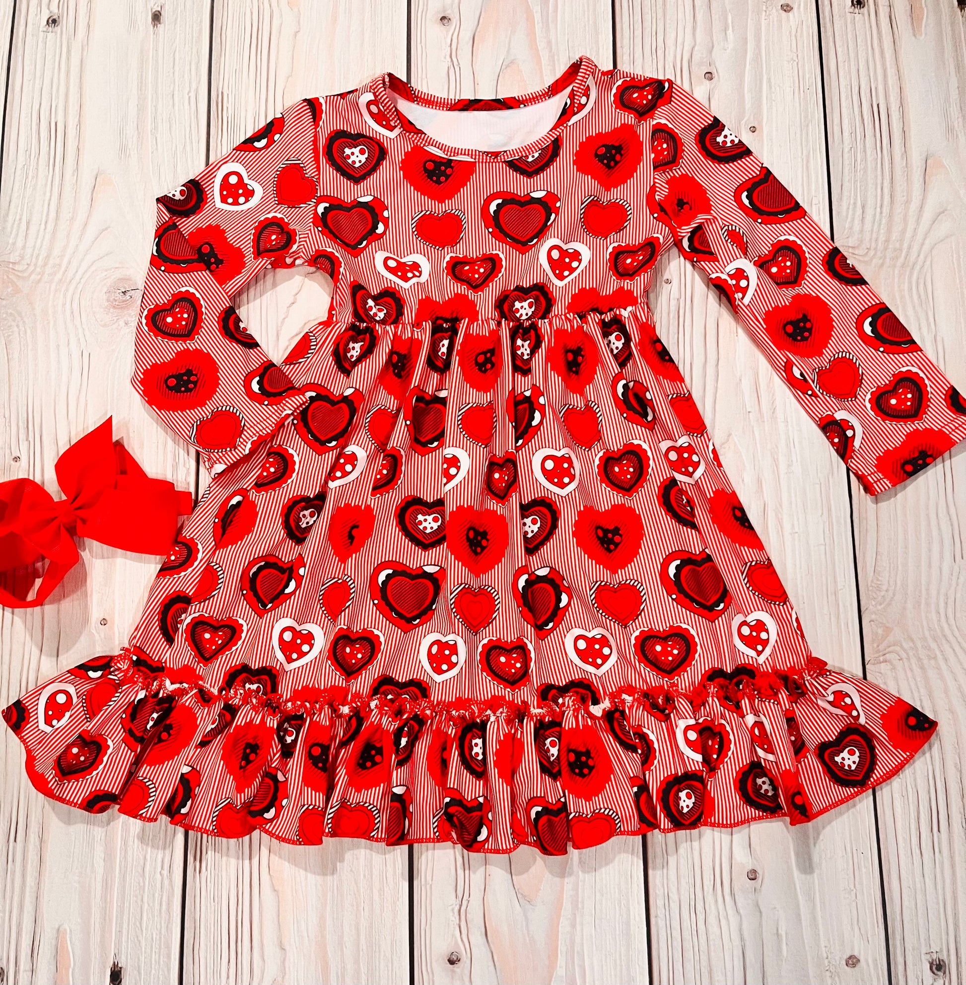Girls Valentines twirl dress, girls Valentines day dress, red Valentin little mizz fashionist Girls Valentines twirl dress, girls Valentines day dress, red Valentin little mizz fashionist