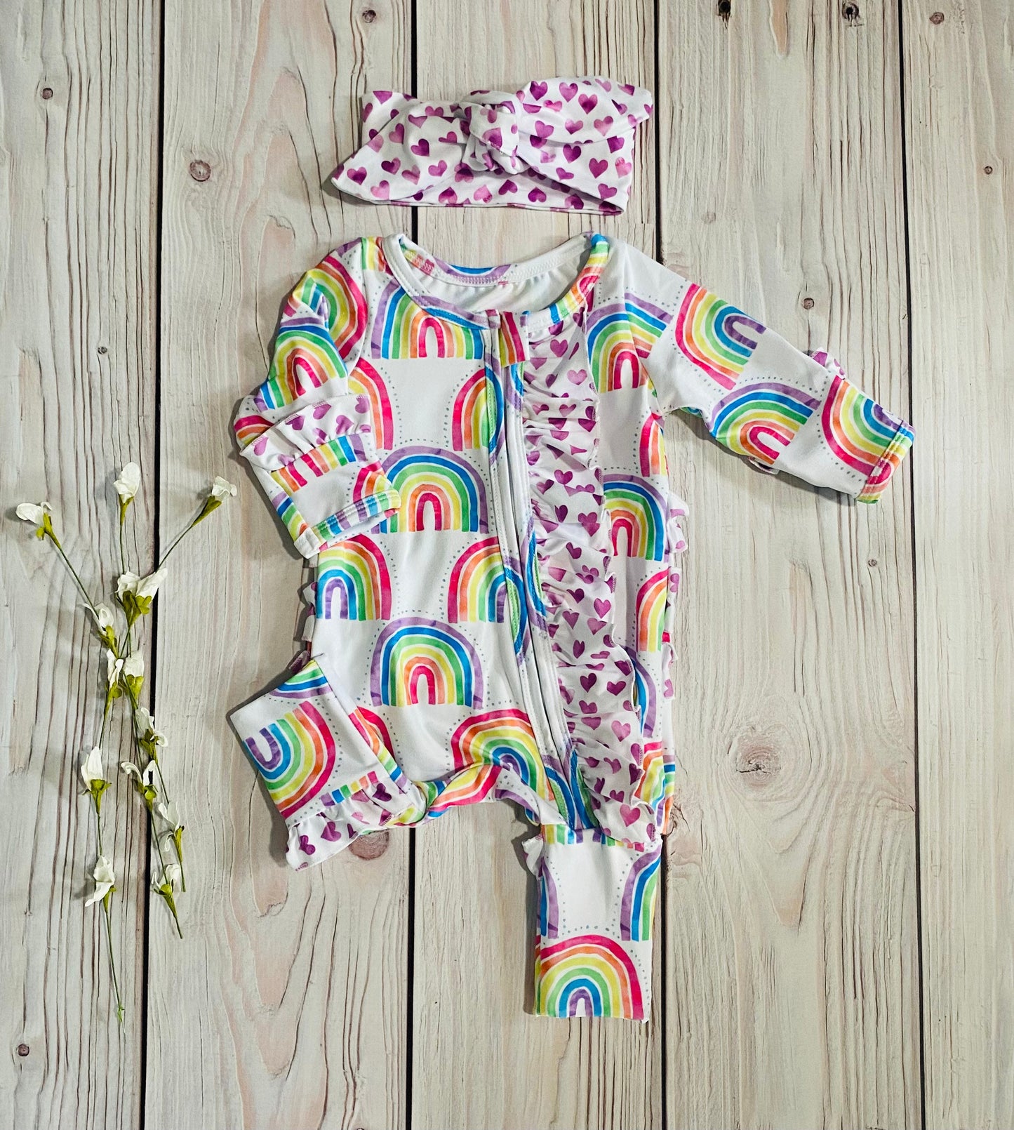 Rainbow Baby Footies