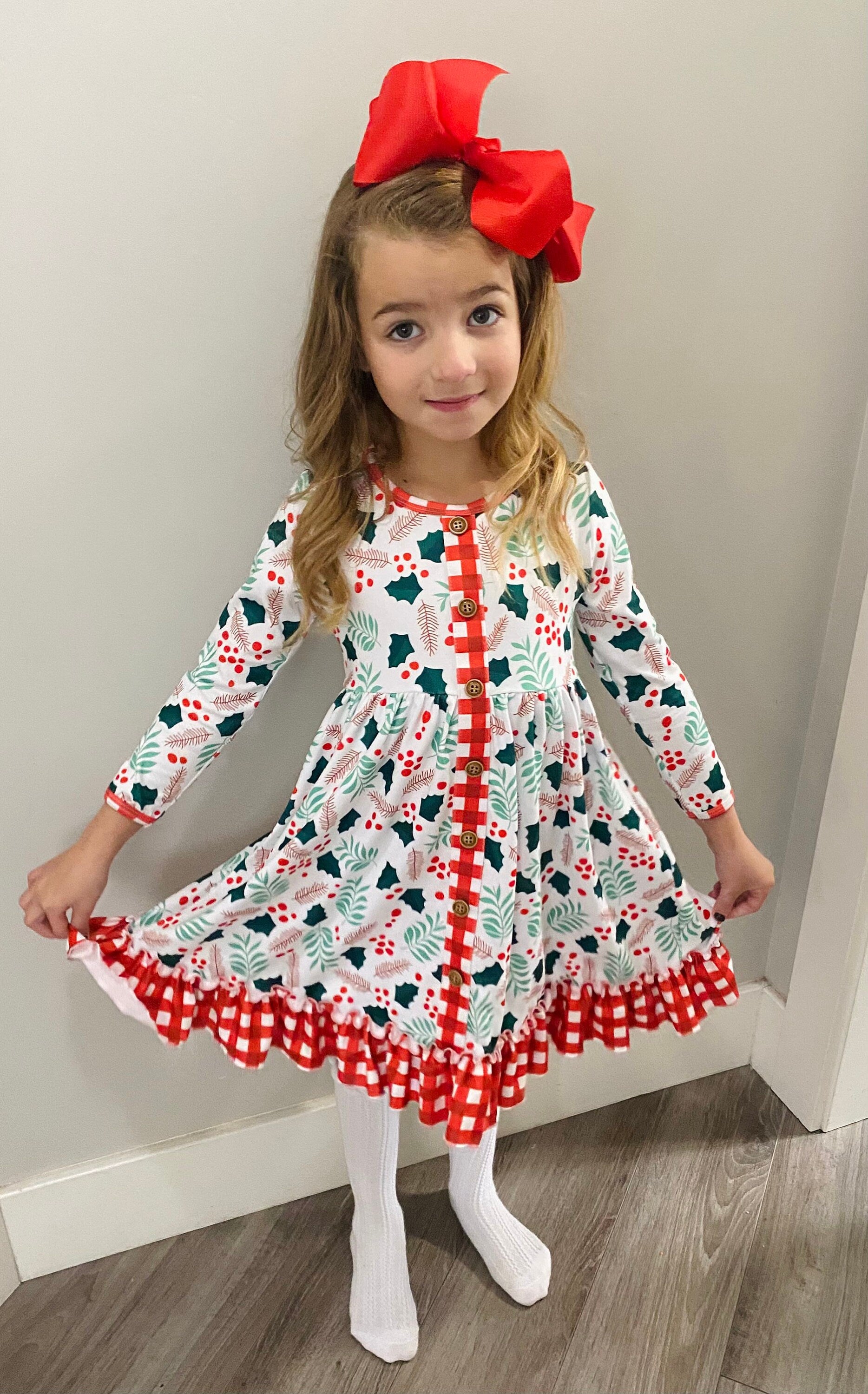 berry christmas dress Christmas Pageant Dress for Girls | Red Formal Ball Gown