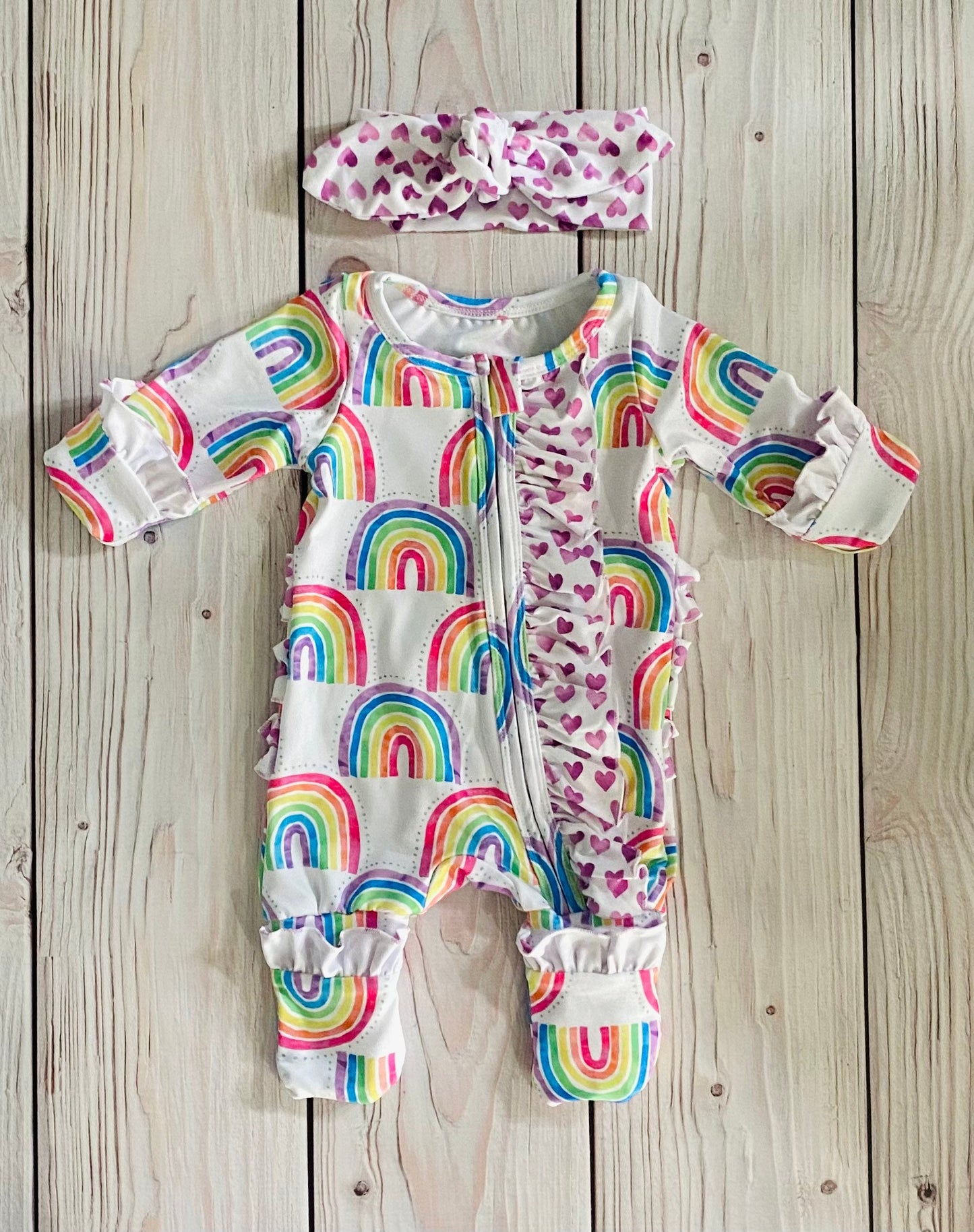 Rainbow Baby Footies