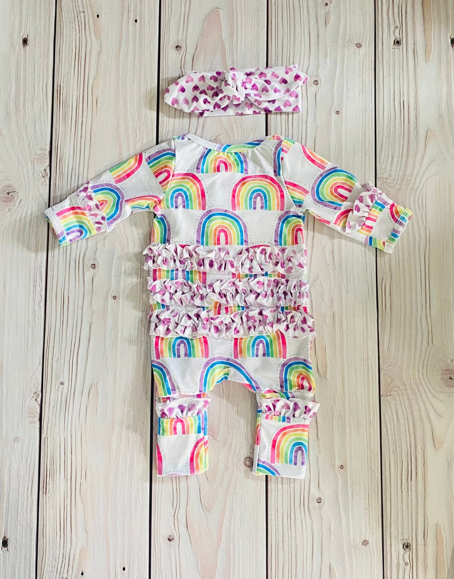 Rainbow Baby Footies