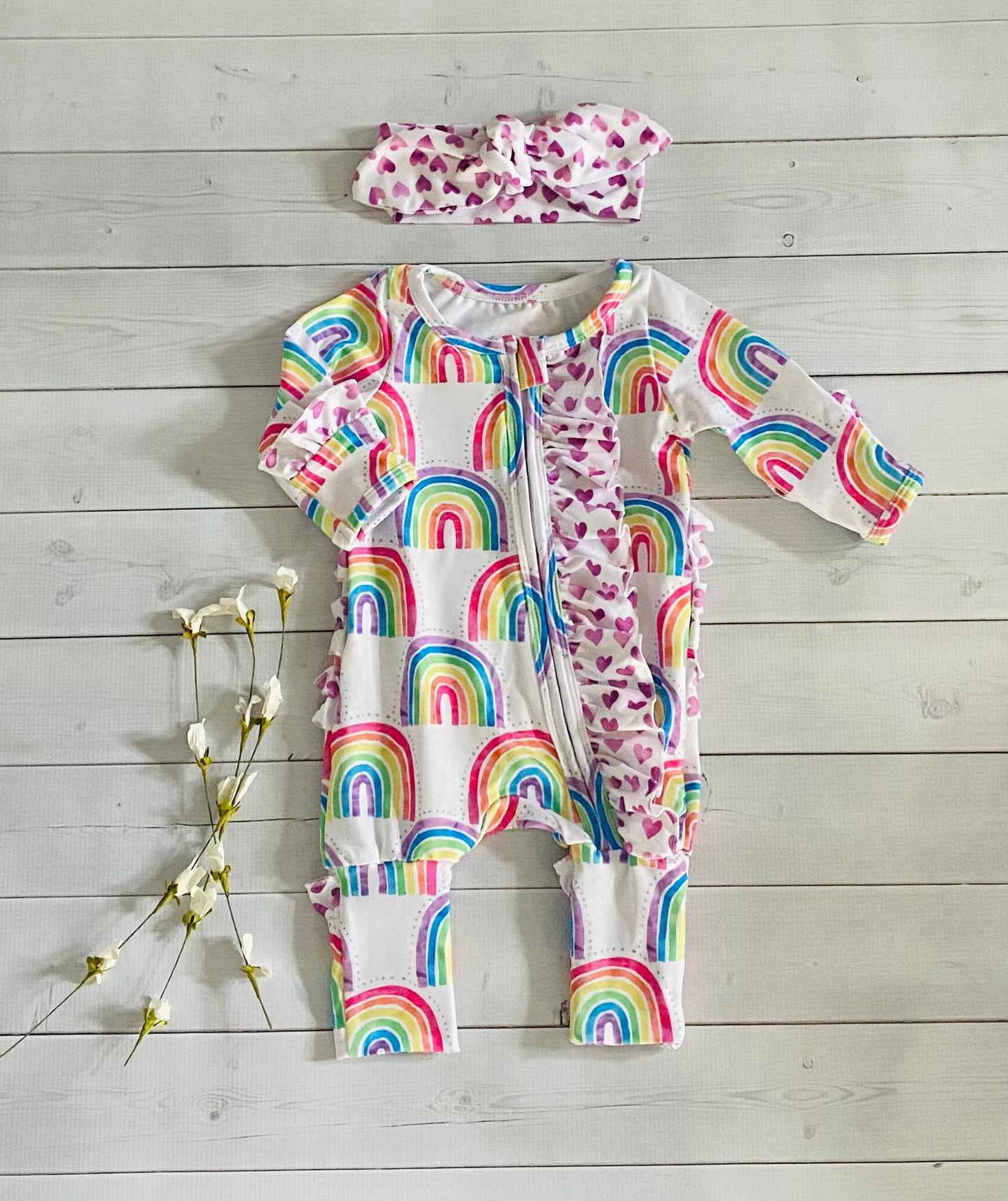 Rainbow Baby Footies