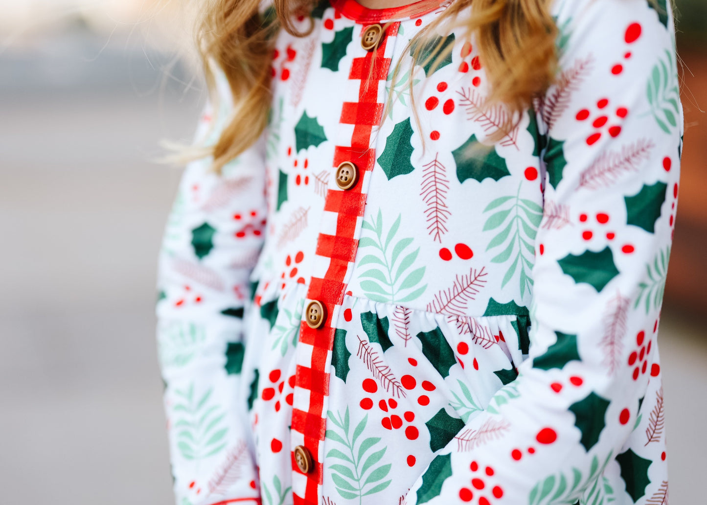 christmas holly berry dress