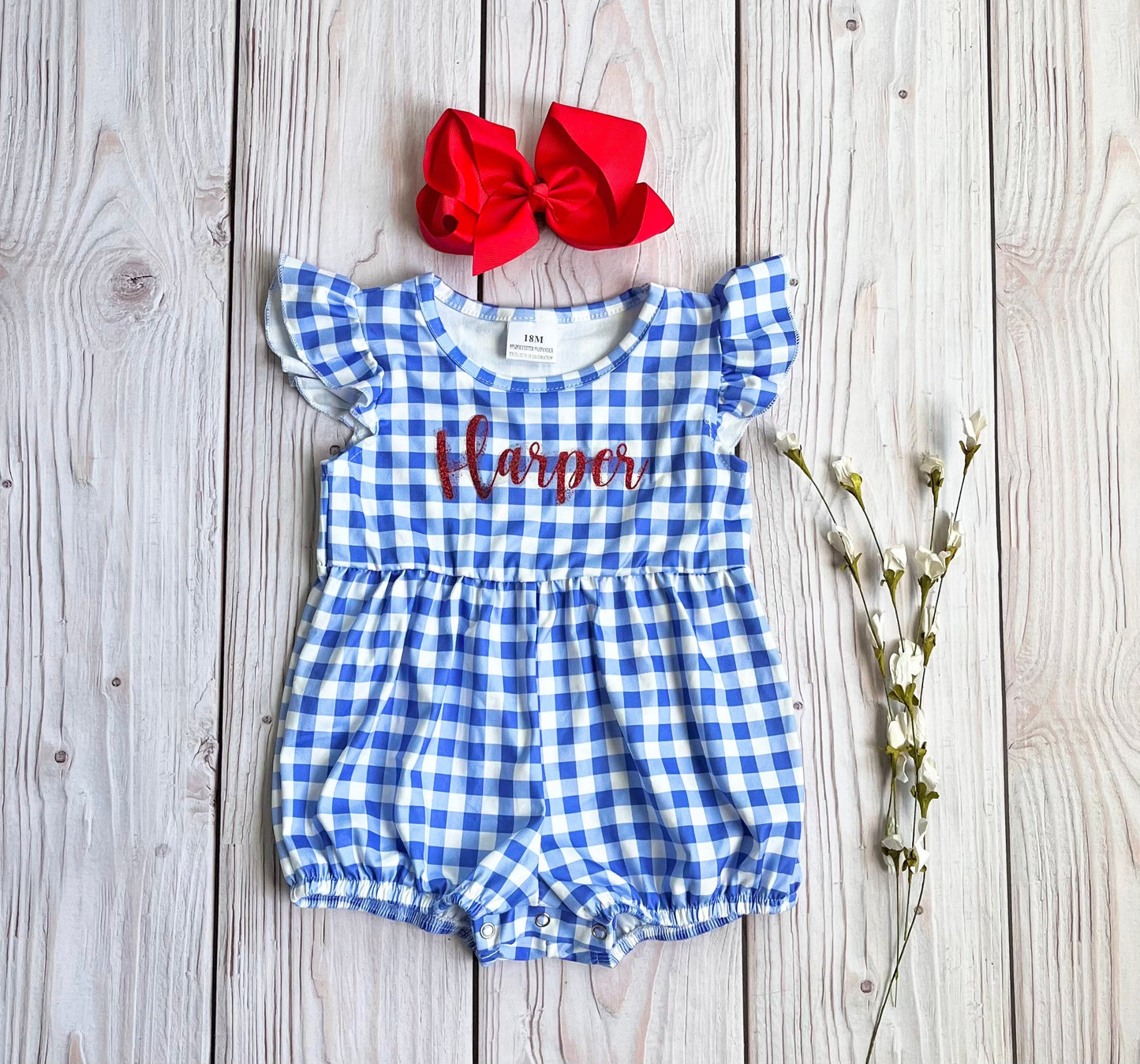 4th of July bubble romper