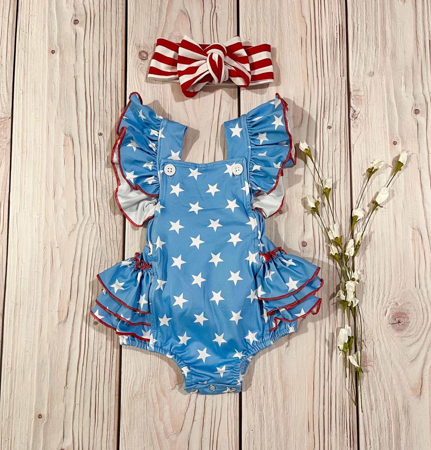 4th of July Bubble Romper