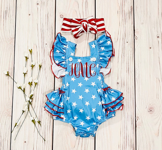 4th of July Bubble Romper